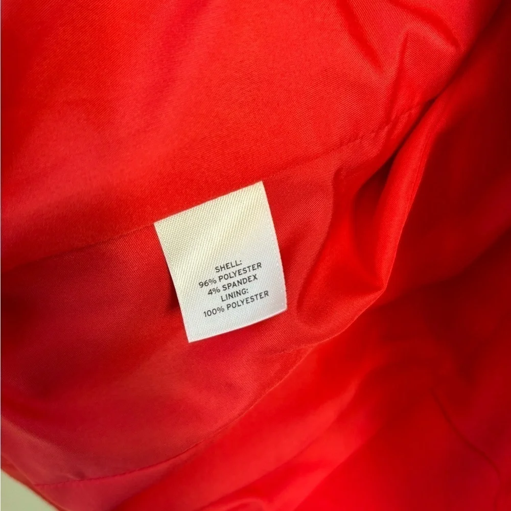 NEW Halogen Fitted Blazer Hidden Buttons Pink Hibiscus Polyester Women's Size 6 - Picture 7 of 16